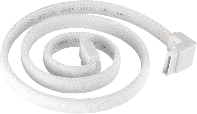 Cable SATA 90° Blanco SilverStone CP08W 2 Pack miniatura 2