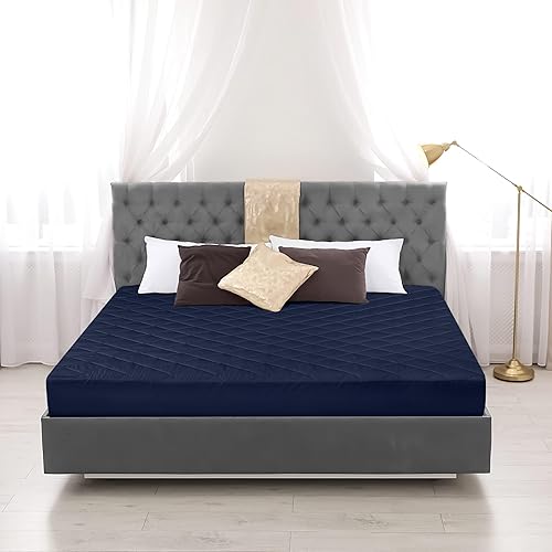 Miniatura 118 de Utopia Bedding Protector de colchón acolchado (individual) – Protector de colchón elástico ajustable – La funda de colchón se estira hasta 16