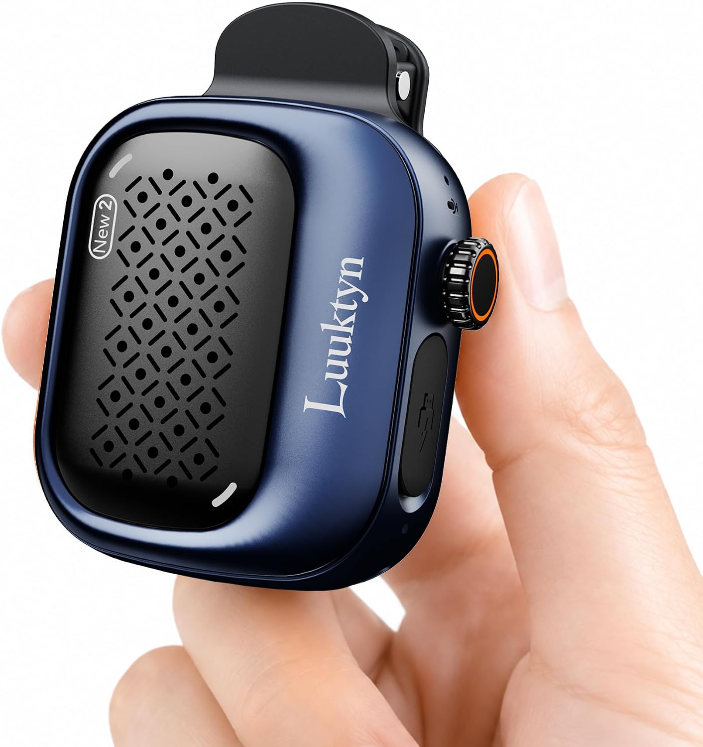 Clip-On Wearable Speaker, Portable Mini Speaker for Sports & Shower (Blue)