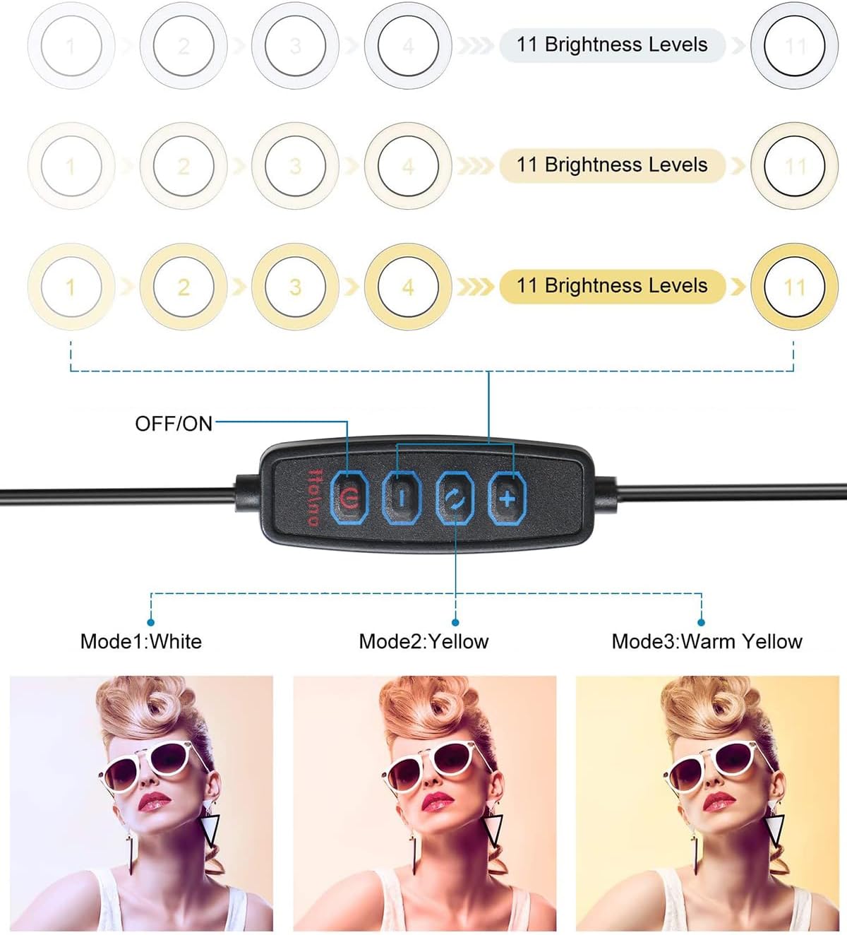 Video Conference Lighting Kit, Ring Light Clip on Laptop Monitor, 6" Dimmable LED Circle Selfie Light for Zoom Meeting/Remote Working/Zoom Calls/Live Streaming/Video Recording