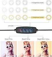 Vista 2 de Kit de iluminación para videoconferencia, luz de anillo con clip para monitor de portátil, luz LED regulable de 15 cm para selfies, ideal