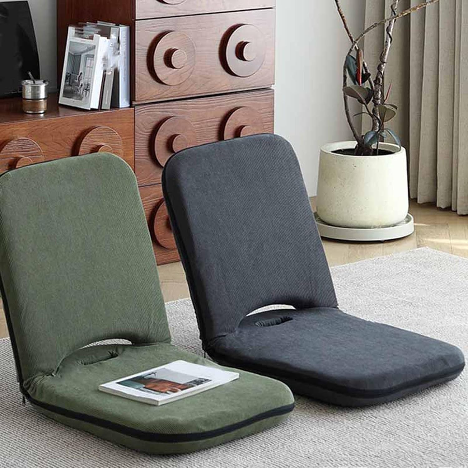 [Donahutt03] 座椅子 コンパクト 44*40*46 背もたれ リクライニング タイプ4 一人用 リクライニング座椅子 小