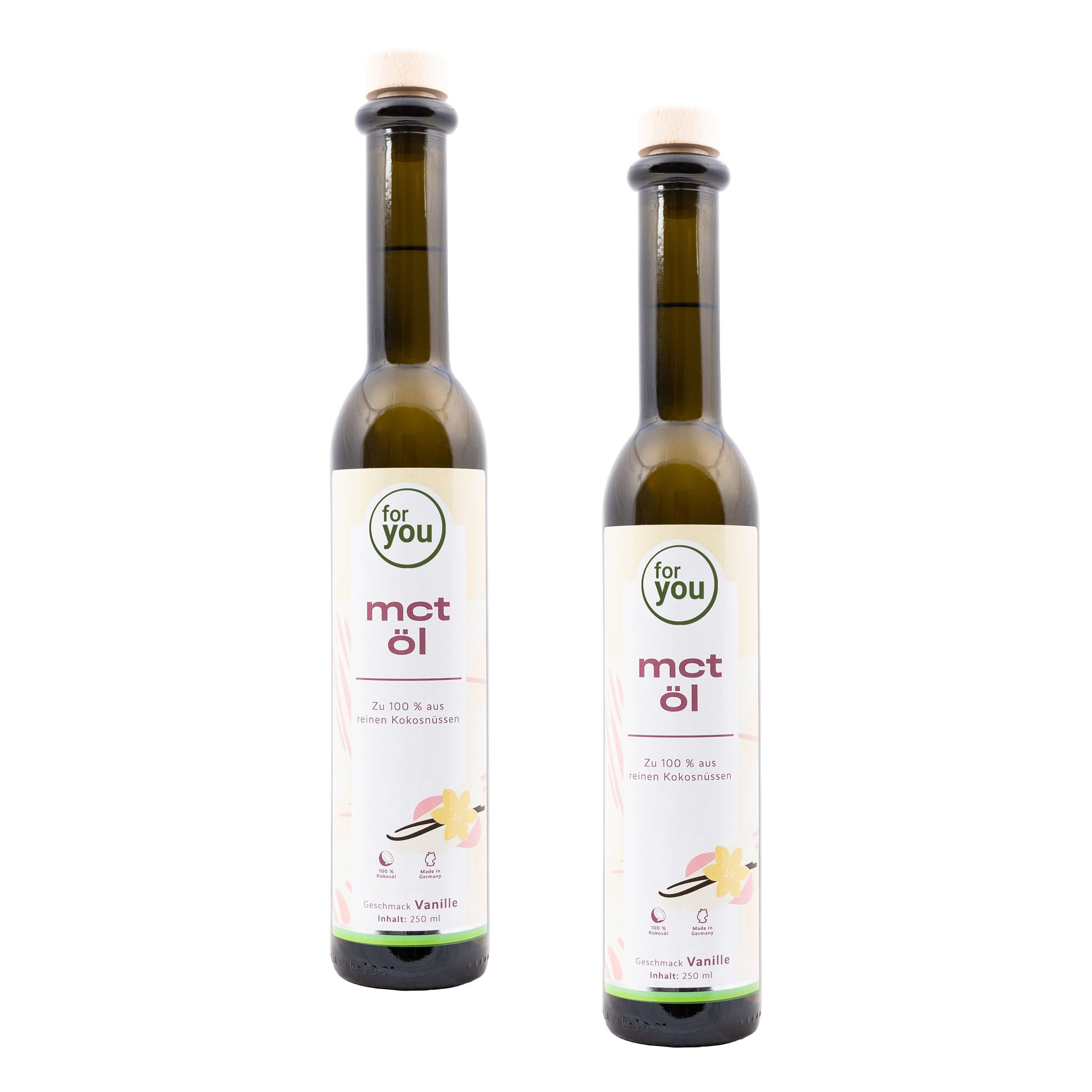 MCT-Öl (Vanille) aus 100% Kokos 250 ml - 70% Caprylsäure und 30% Caprinsäure - Extrakt aus Kokosnussöl - Ideal für ketogene Diät & Bulletproof Coffee - Energielieferant für Körper & Gehirn (2)