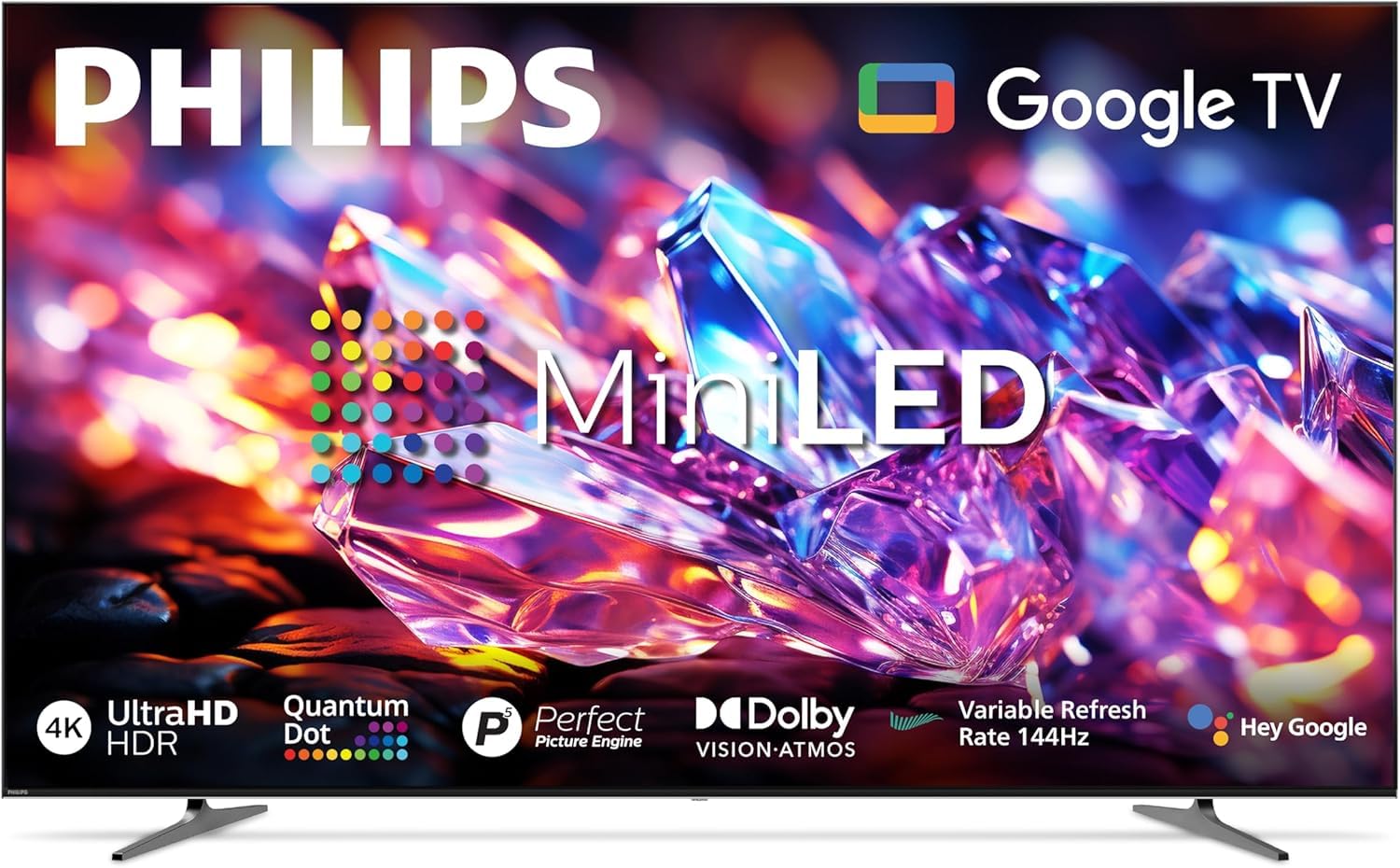 ULTRA PREMIUM QD MINI LED TV 55MLED800/56, DOLBY VISION, DOLBY ATMOS, 144HZ, GOOGLE VOICE ASSIST, 2025 MODEL