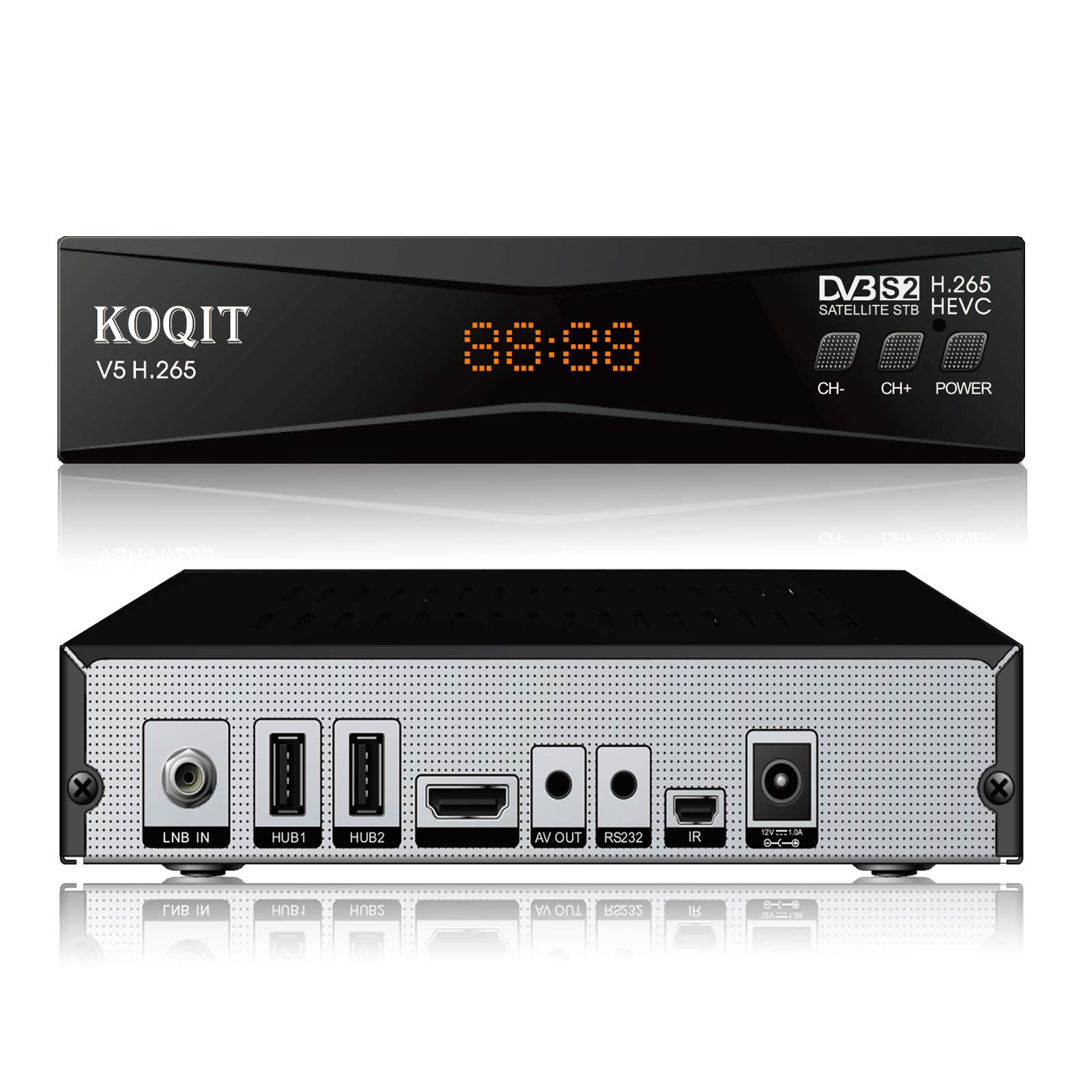 Koqit V5H H.265 Free To Air FTA Satellite Receiver DVBS2 Satellite TV