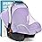 Mosquito Net for Baby Car Seats, Infant Car Seat Insect Mesh Net, Breathable, Universal Fit for All Car Seats, Premium Quality: Machine Washable Durable & Long Lasting Infant Insect Netting (Purple)
