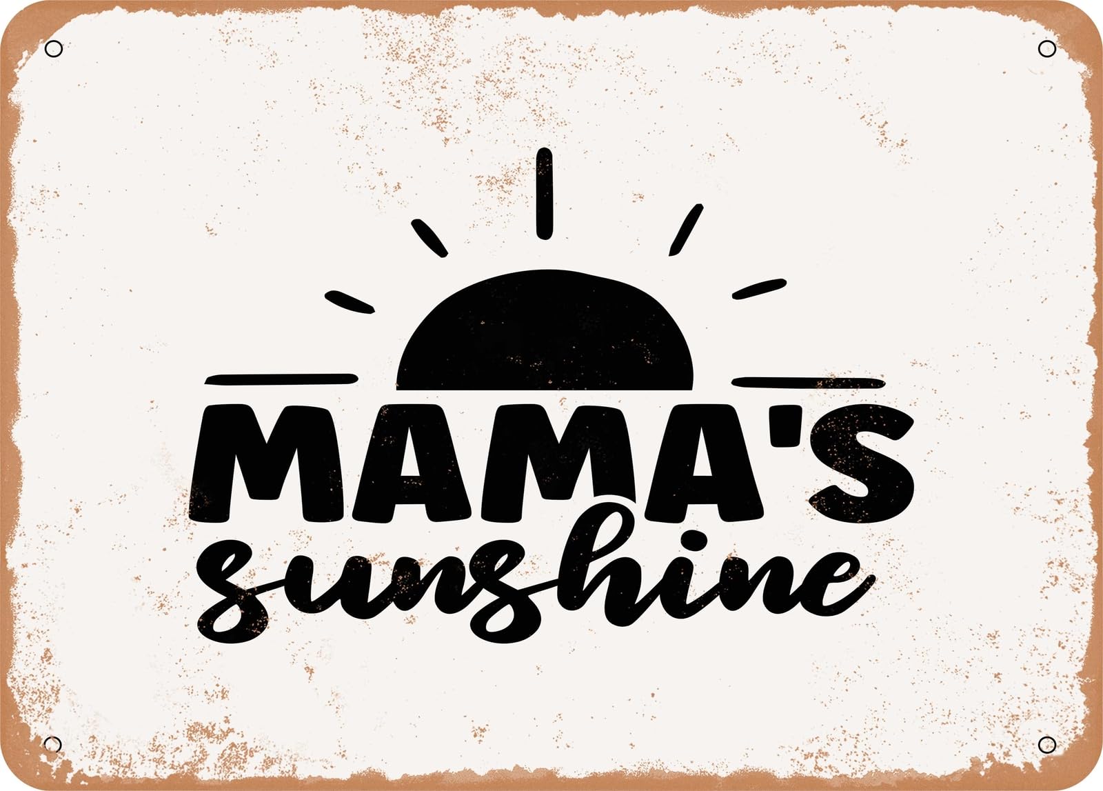 Miaomansenstore Metal Sign - Mamas Sunshine - Vintage Look Sign Home Decor