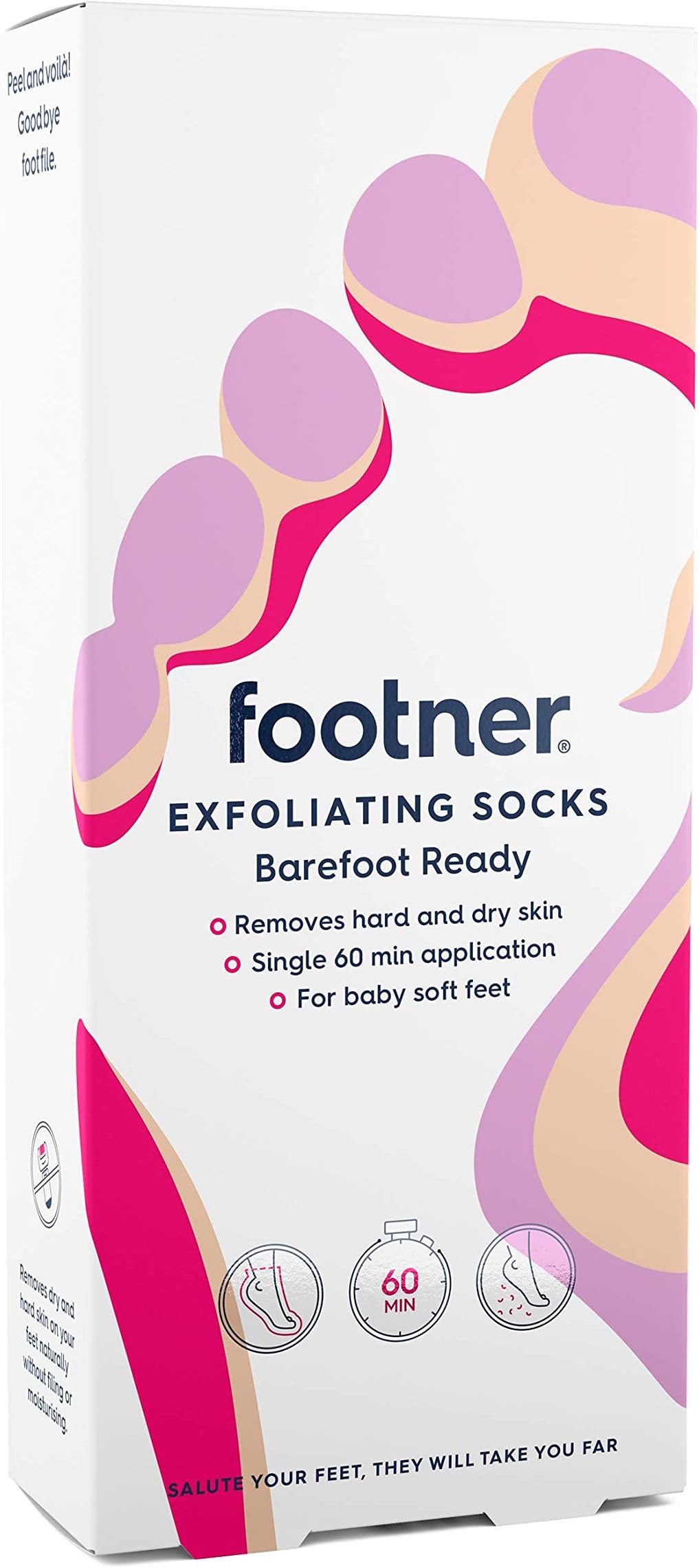 FootnerExfoliating Socks For Baby Soft Feet 1 Pair X 3 Packs