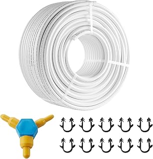 VEVOR Tuyau PEX AL PEX Chauffage Sol 100 m Rouleau Tube PEX-AL-PEX Composite Aluminium-Plastique Φ 16 mm Épaisseur 2 mm Barrière Oxygène Tuyau pour Chauffage Liquide Sol Gaz Eau Chaude Froide Maison