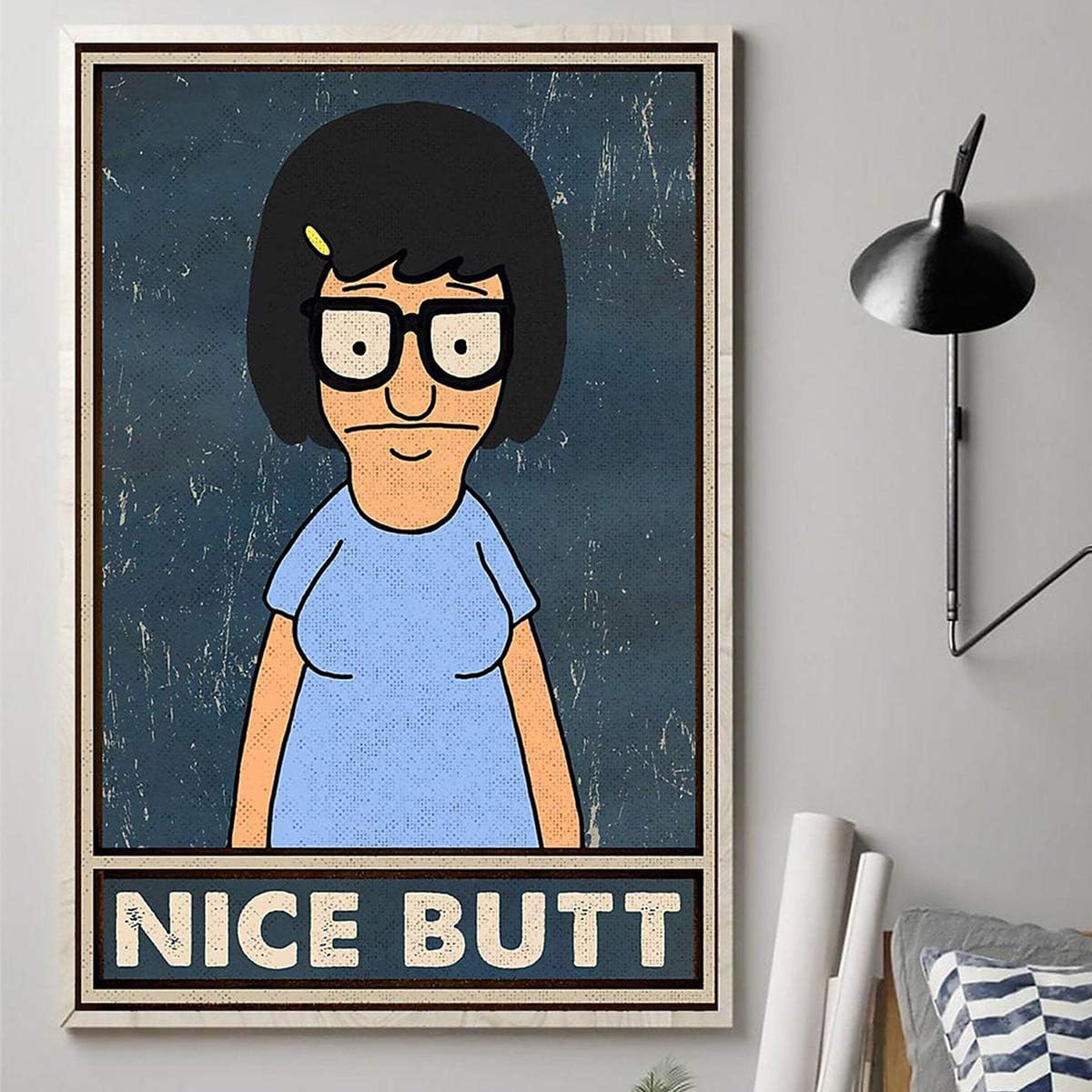 Tina Belcher Nice Butt Tina Belcher Bobs Burgers Bobs Burgers Tina Belcher Poster Unframed & Canvas Framed Decorative Wall Art Print
