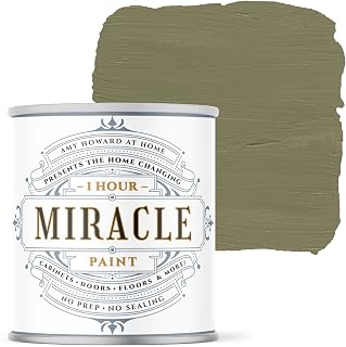 AMY HOWARD AT HOME - One Hour Miracle Paint - Water-Based Enamel - Scrubbable Eggshell Finish - All In One - No Stripping, Sanding, or Priming - 32 OZ - English Garden