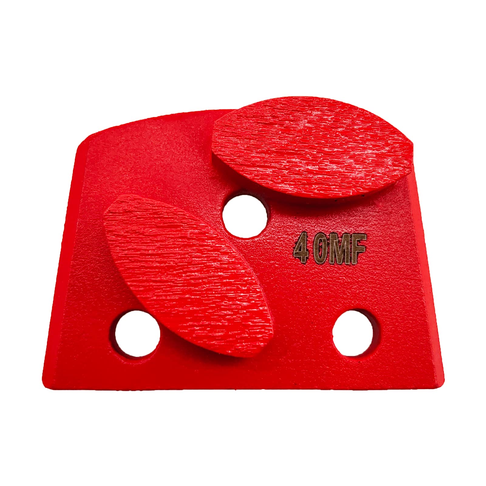 Globaldragon 9 Pcs Pro Lavina Diamond Grinding Shoes Medium Bond, 40 Grit, Red, For Lavina Floor Grinding Machine