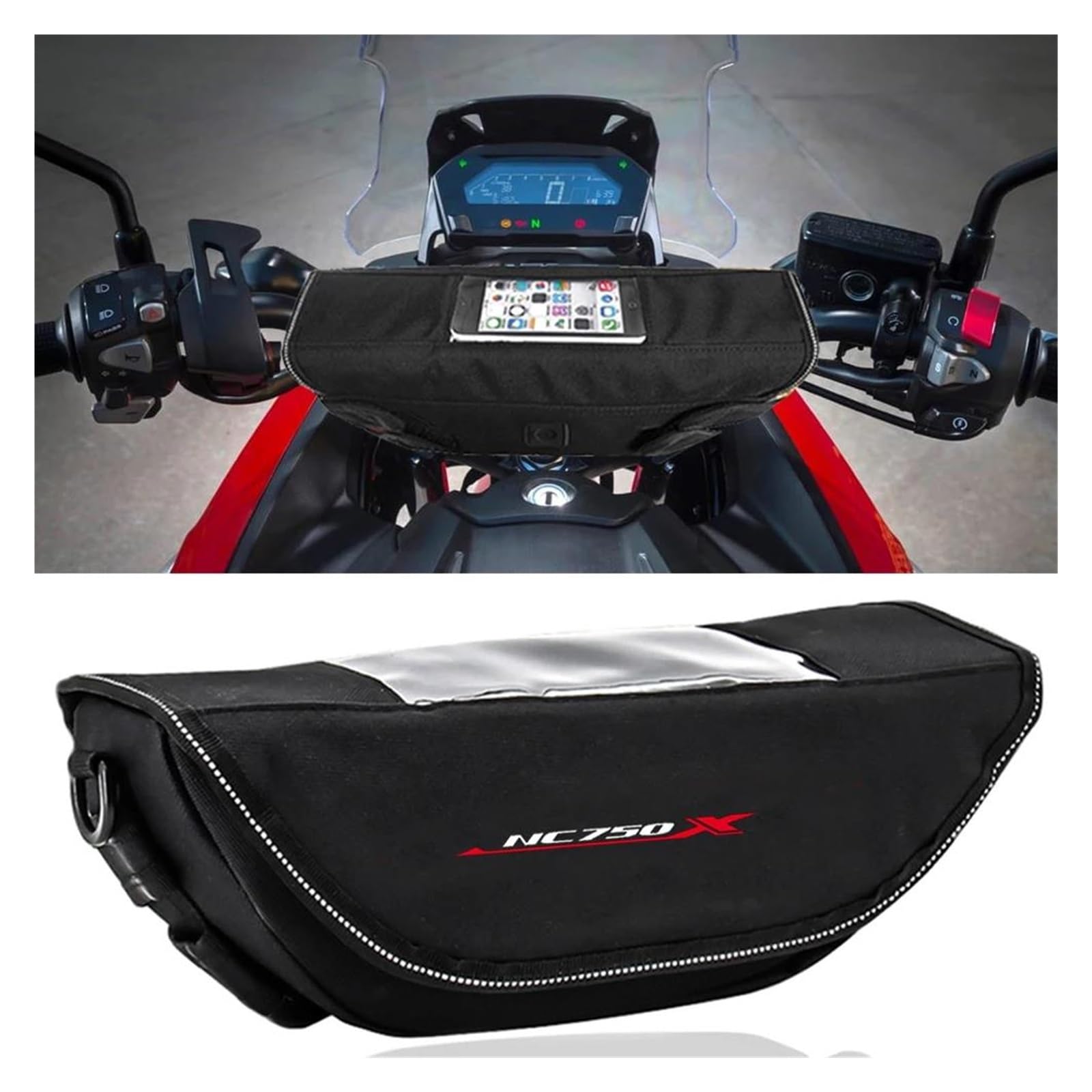 Borsello Manubrio Borsa Moto Per HON&DA NC750X NC 750 X Borsa Da Manubrio Per Moto Portatile E Impermeabile