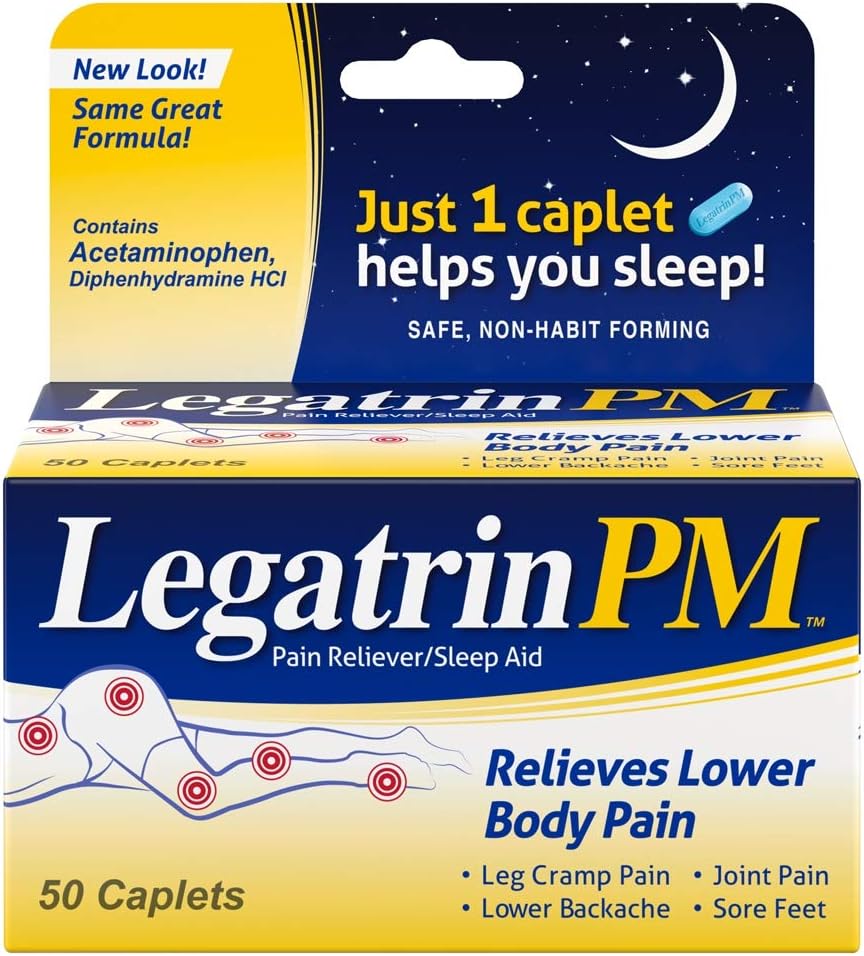 Legatrin Legatrin Pm Pain Reliever Sleep Aid, 50 caps (Pack of 3)
