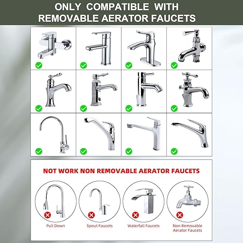 Miniatura 6 de Grifo de fregadero cepillado de alta calidad, rociador de bidé de mano para inodoro, juego de accesorios para agua caliente y fría con doble