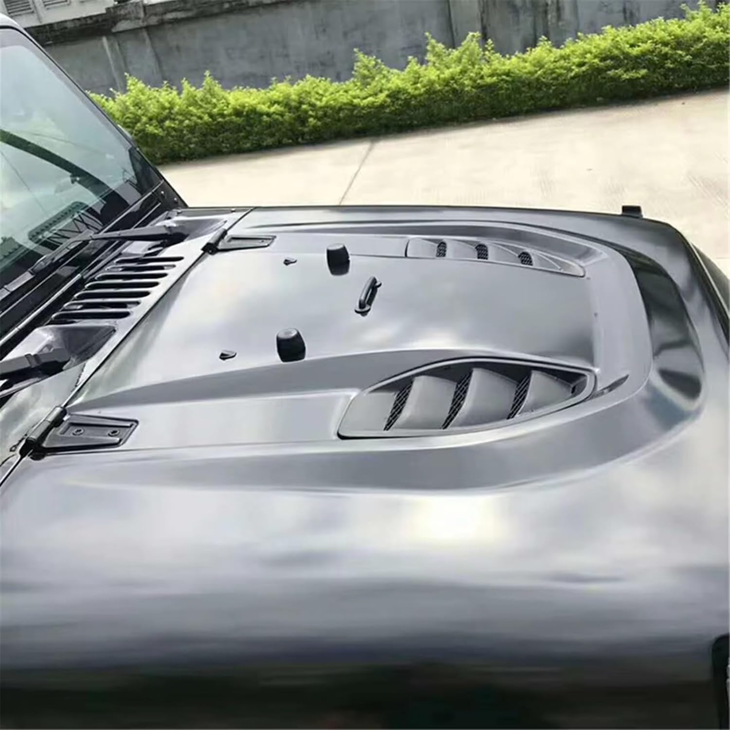 Bonnet vents, Car Hood vents Grill Car Front Hood Air Vent Outlet Decoration Cover Trim Exterior Styling Compatible With Jeep For Wrangler JK 2007-2017