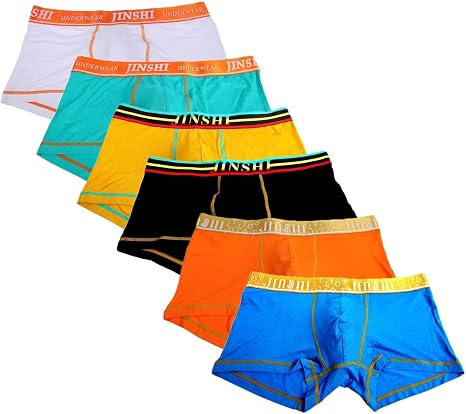 Boxer Homme Long Bambou Jinshi – Coupe Longue, Doux Respirant, Ceinture Élastique Forte, Tailles S à 3XL