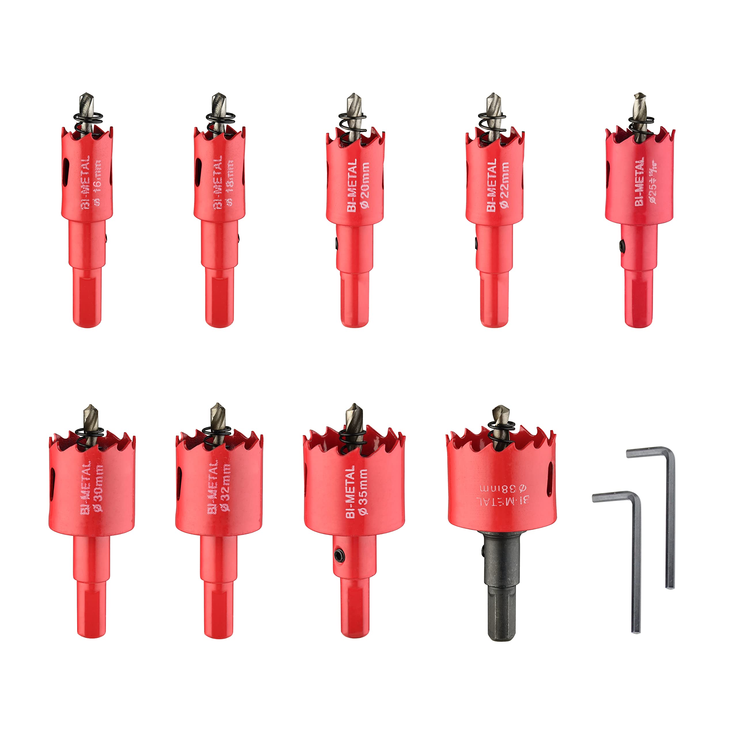 Bi-Metal Hole Saw Kit - 13 Piece Set -8 Bi-Metal Hole Saw Kit - 13 Piece Set -8