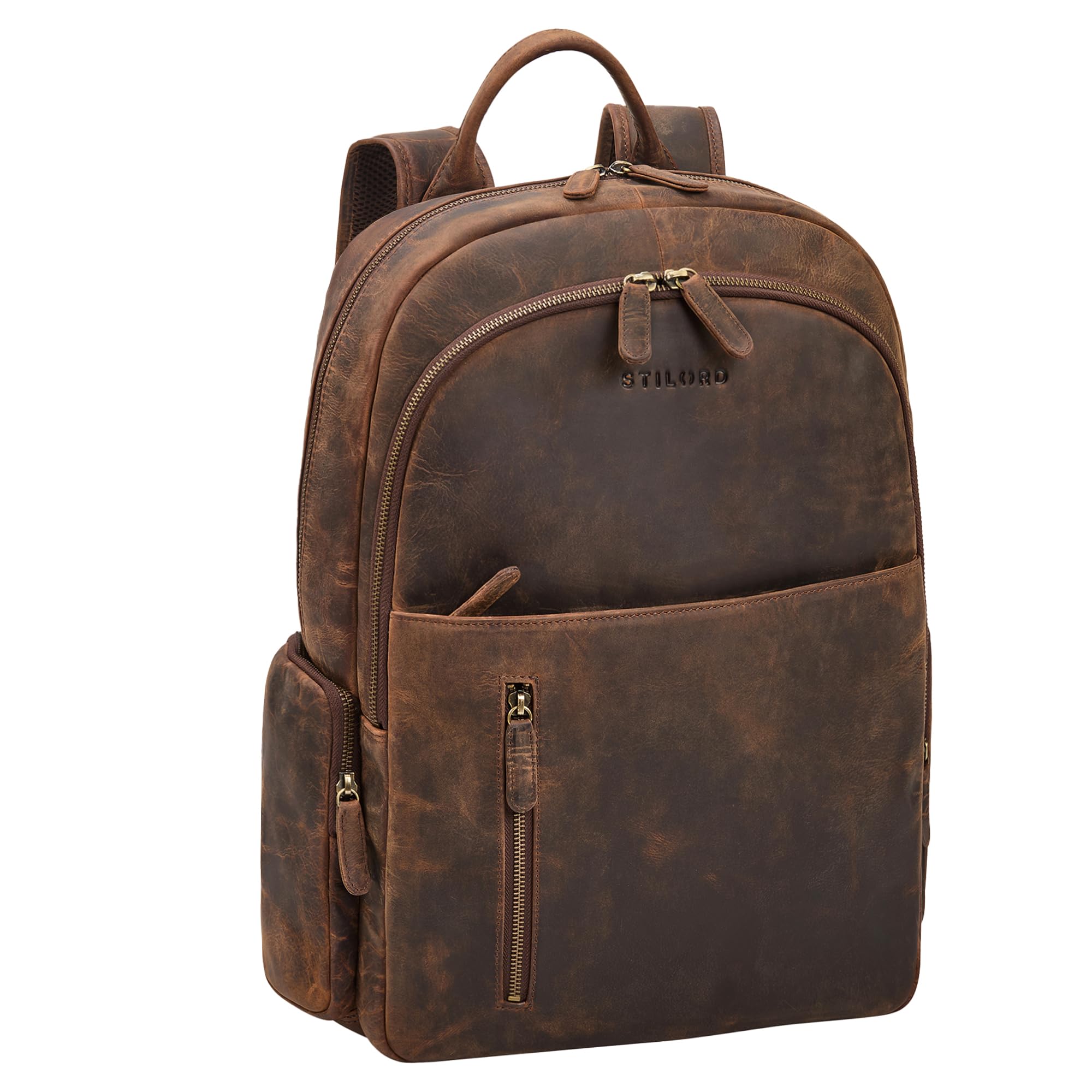 STILORD Rio Premium Lederrucksack – Business Rucksack mit 15,6 Zoll Laptopfach