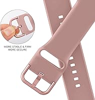 Vista 80 de Correa deportiva de silicona suave compatible con cierre clásico compatible con correas de Apple Watch de 49, 45, 44, 42, 41, 40 y 38 mm para iWatch