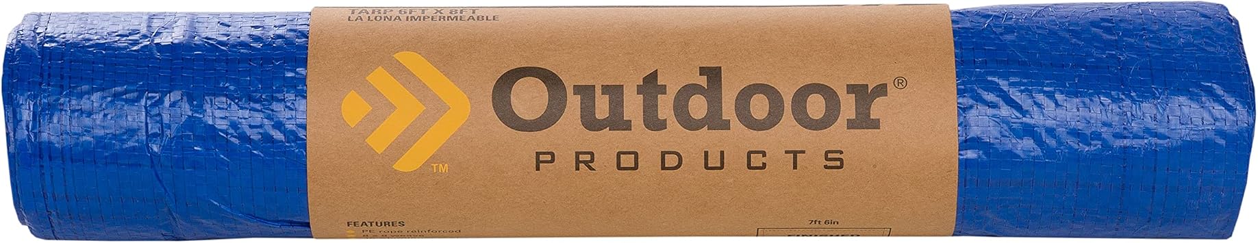 Outdoor Products All-Purpose Plastic Tarp | Waterproof Cover Cover for Home, Outdoor, and Emergency | Multiple Sizes