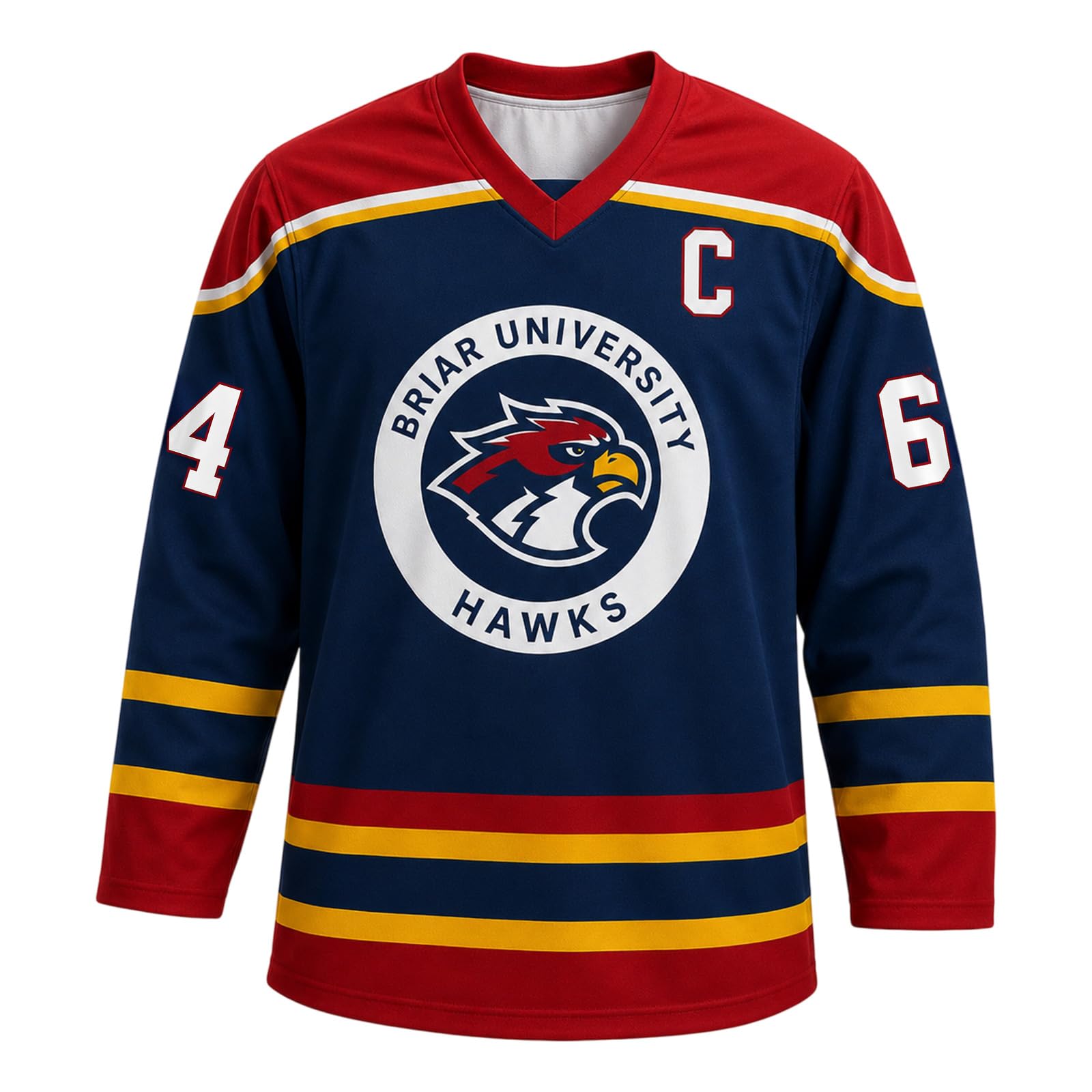 Off Campus Hockey Jersey Graham 44 & Logan 22 & Tucker 46 & Di Laurentis 66 Jersey Shirt Vneck Sweatshirt Men/Women Sport Pullover Unisex Long Sleeve Sports Inspired Shirts for Fans