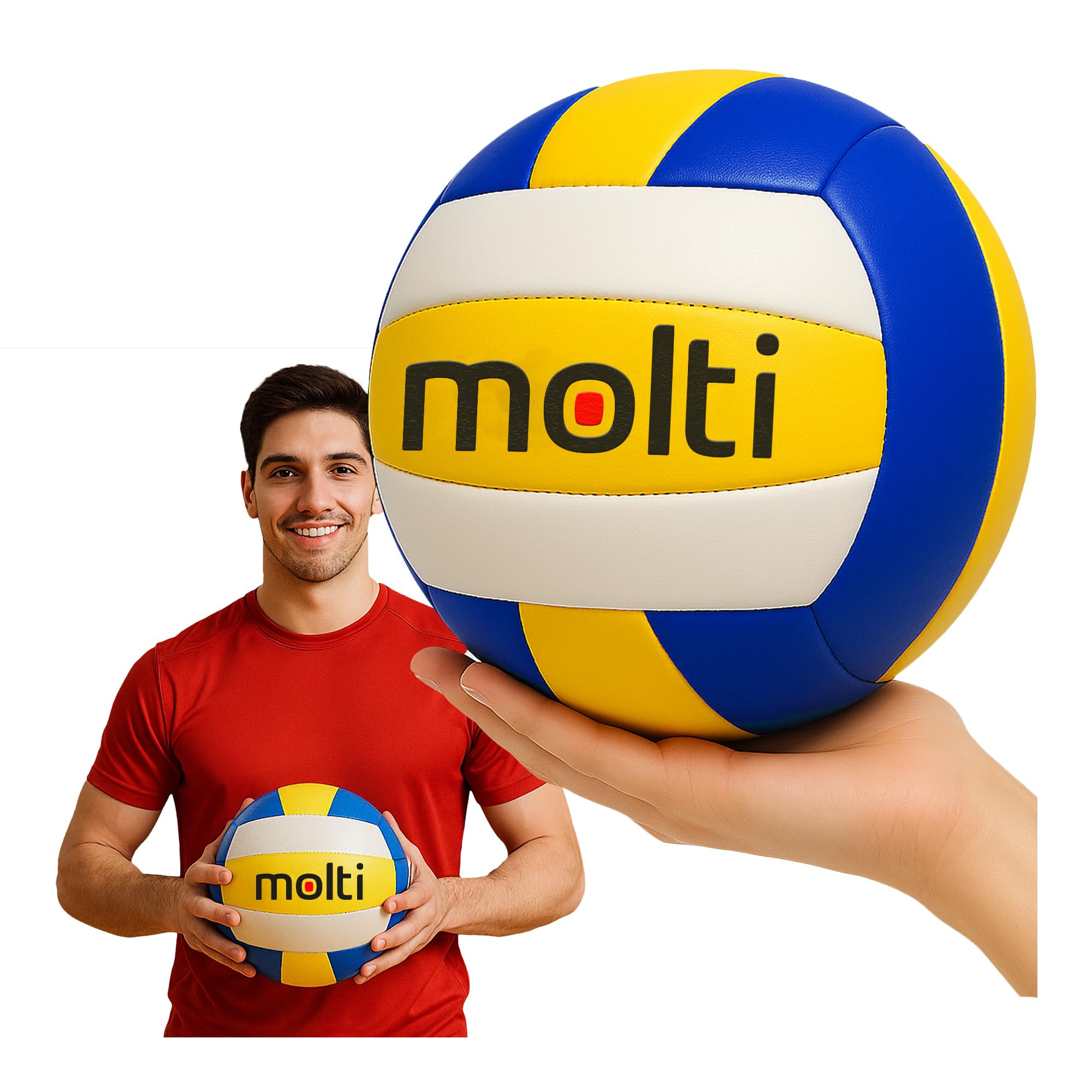 molti Piłka do siatkówki plażowej, rozmiar 5, sport, czas wolny, do użytku wewnątrz i na zewnątrz, gra zespołowa, piłka rekreacyjna