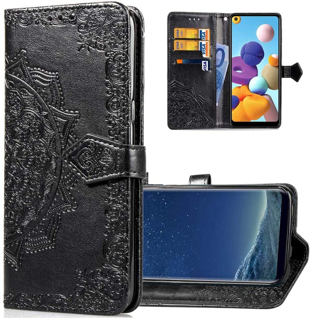 IMEIKONST Custodia Portafoglio In Pelle Per OPPO Reno 8 Pro – Copertina Magnetica Con Slot Carte E Supporto – Mandala Viola