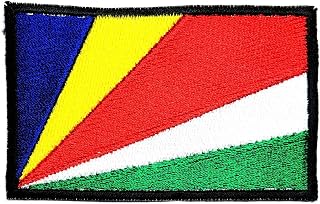 Seychelles Flag Embroidered Patch Seychelles Military Tactical Flag Patches National Country Flag Emblem for Travel Backpack Hats Jackets Jeans T-Shirt Costume Craft Sewing (12)
