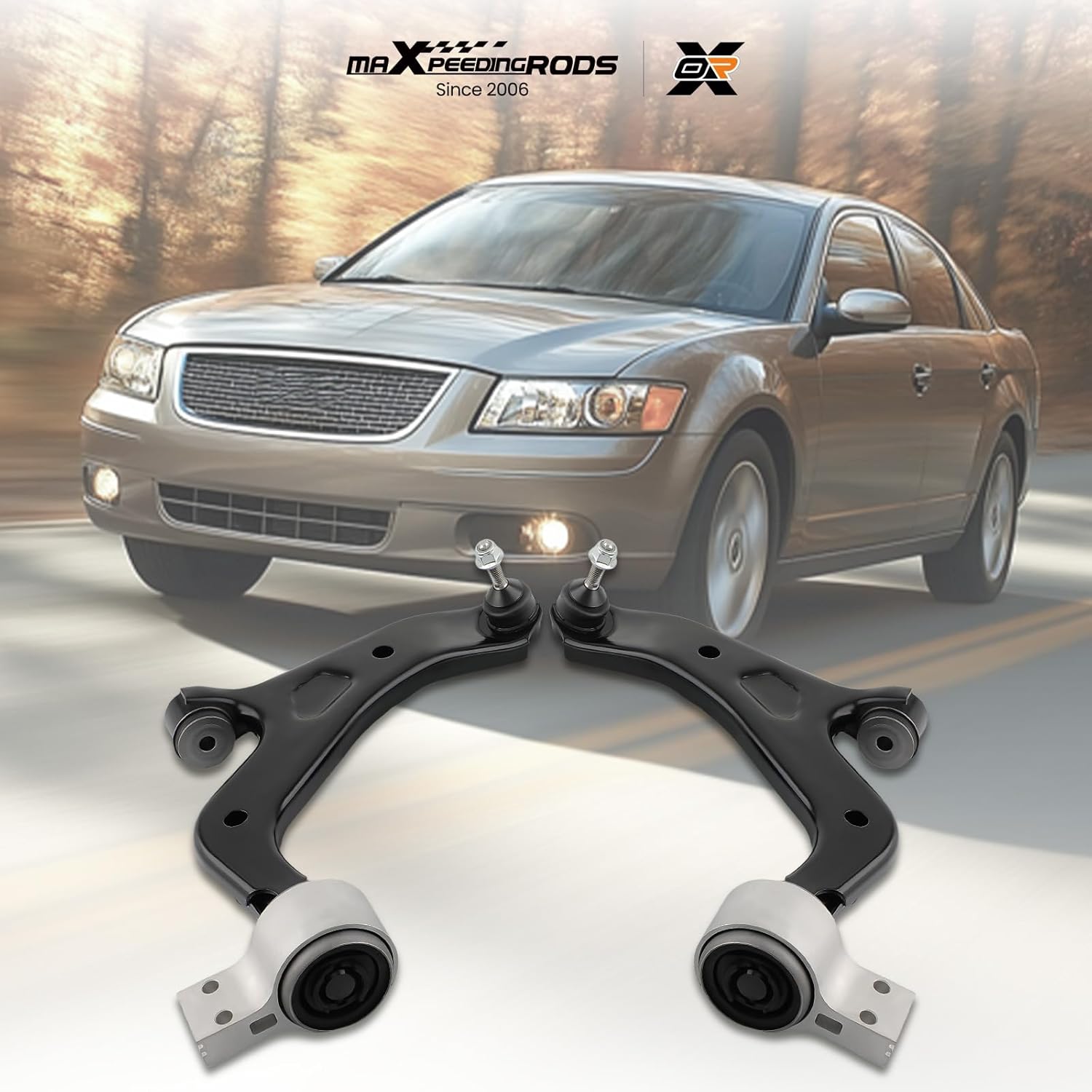 maXpeedingrods 2Pc Front Lower Control Arm with Ball Joint for Ford Taurus & Taurus X 2008-2009, Ford Flex 2009, Mercury Sable 2008-2009, K620214 K620215