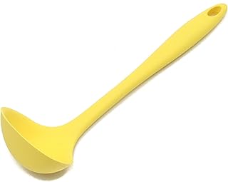 Chef Craft Premium Silicone Cooking Ladle, 11.25 inch, Yellow