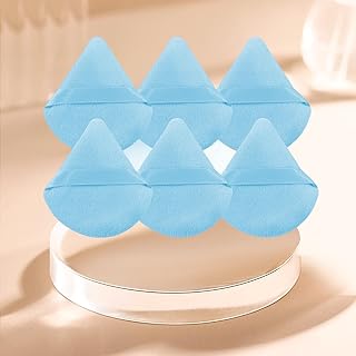 Juego de 6 esponjas de polvo triangulares sua...