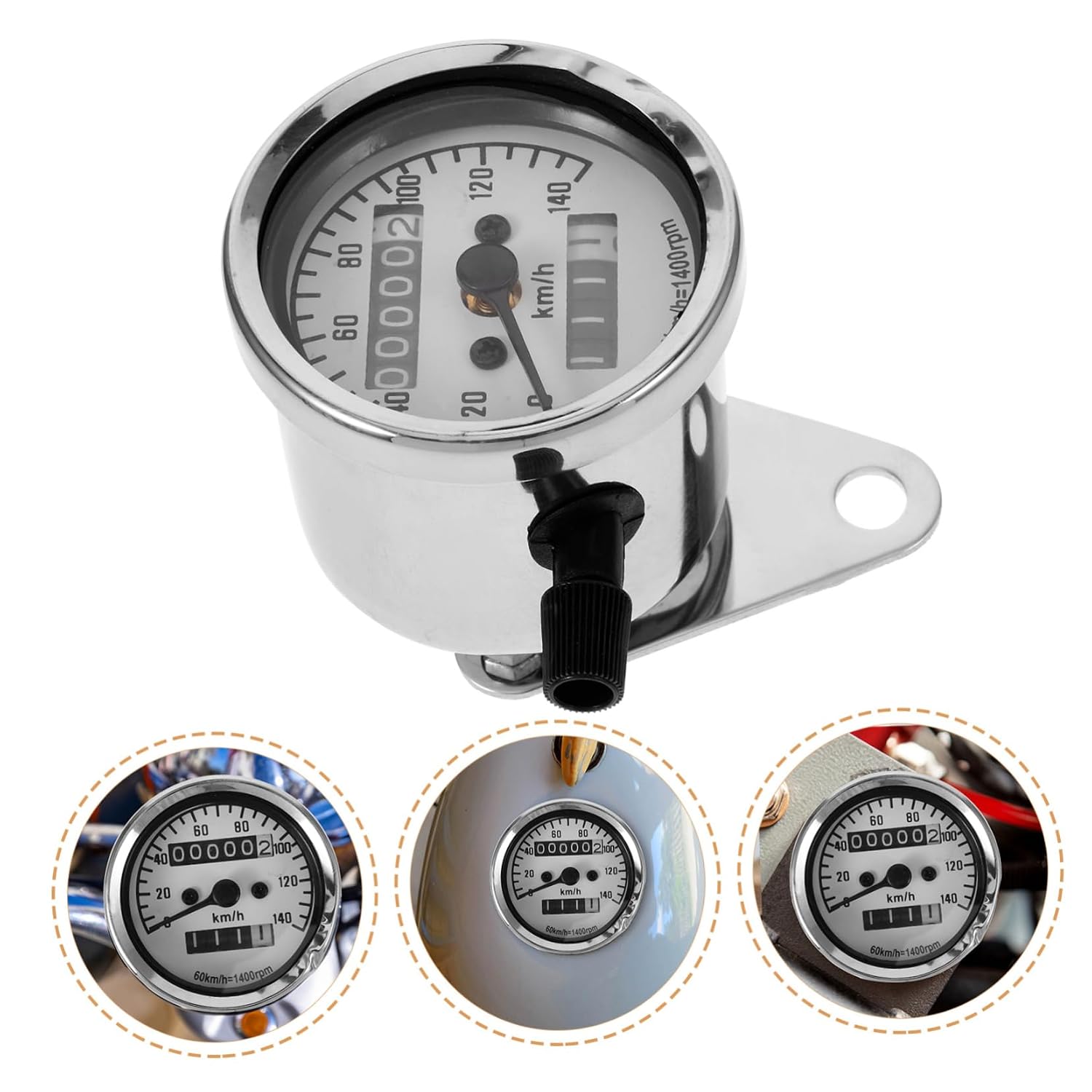 Multifunctional Motorcycle Speedometer Odometer Gauge Easy Install Digital Display for Mileage and Distance Tracking Durable Plating for Various Models