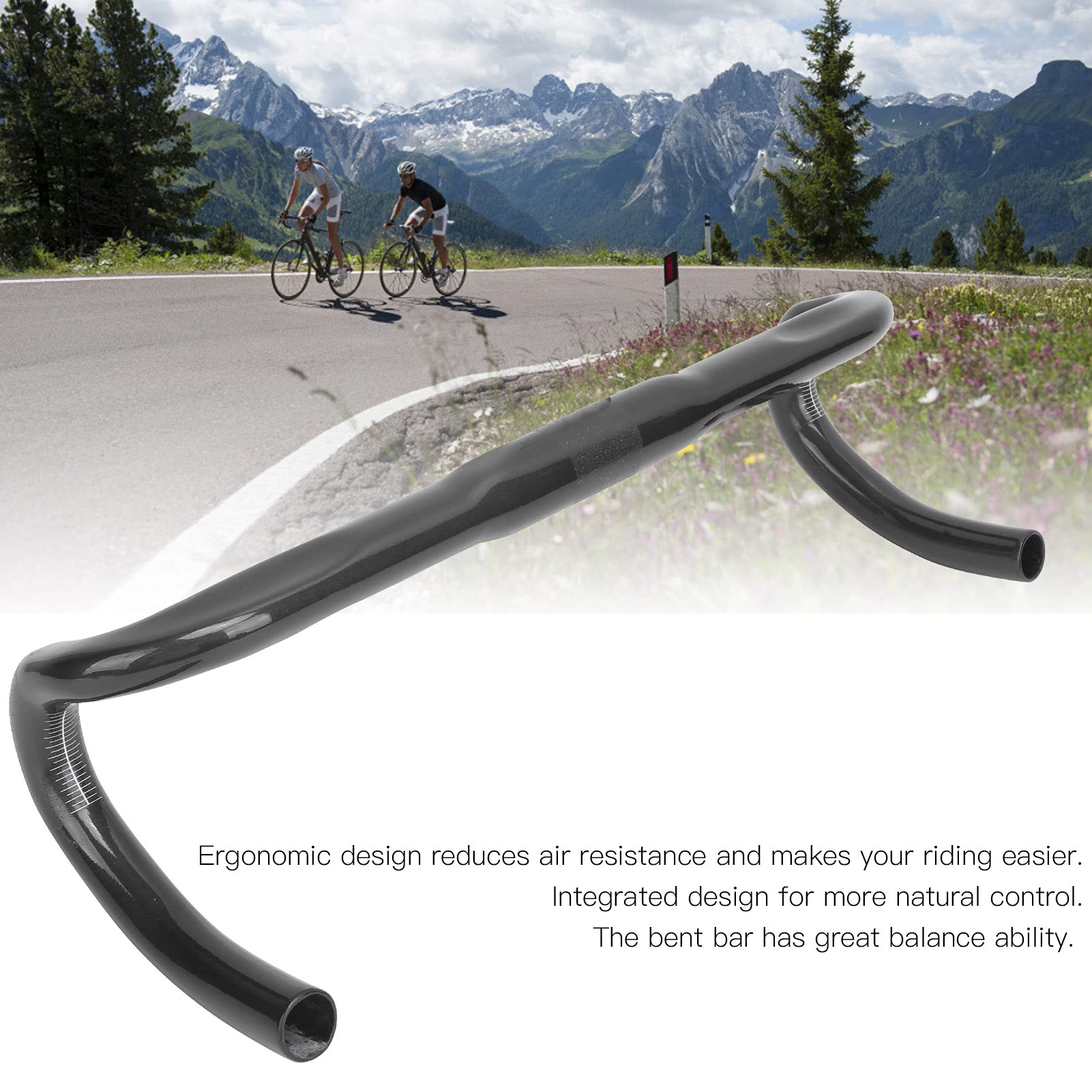 Cintre De Vélo De Route Carbone 31.8mm – Léger Et Résistant, Idéal Pour Vos Sorties !