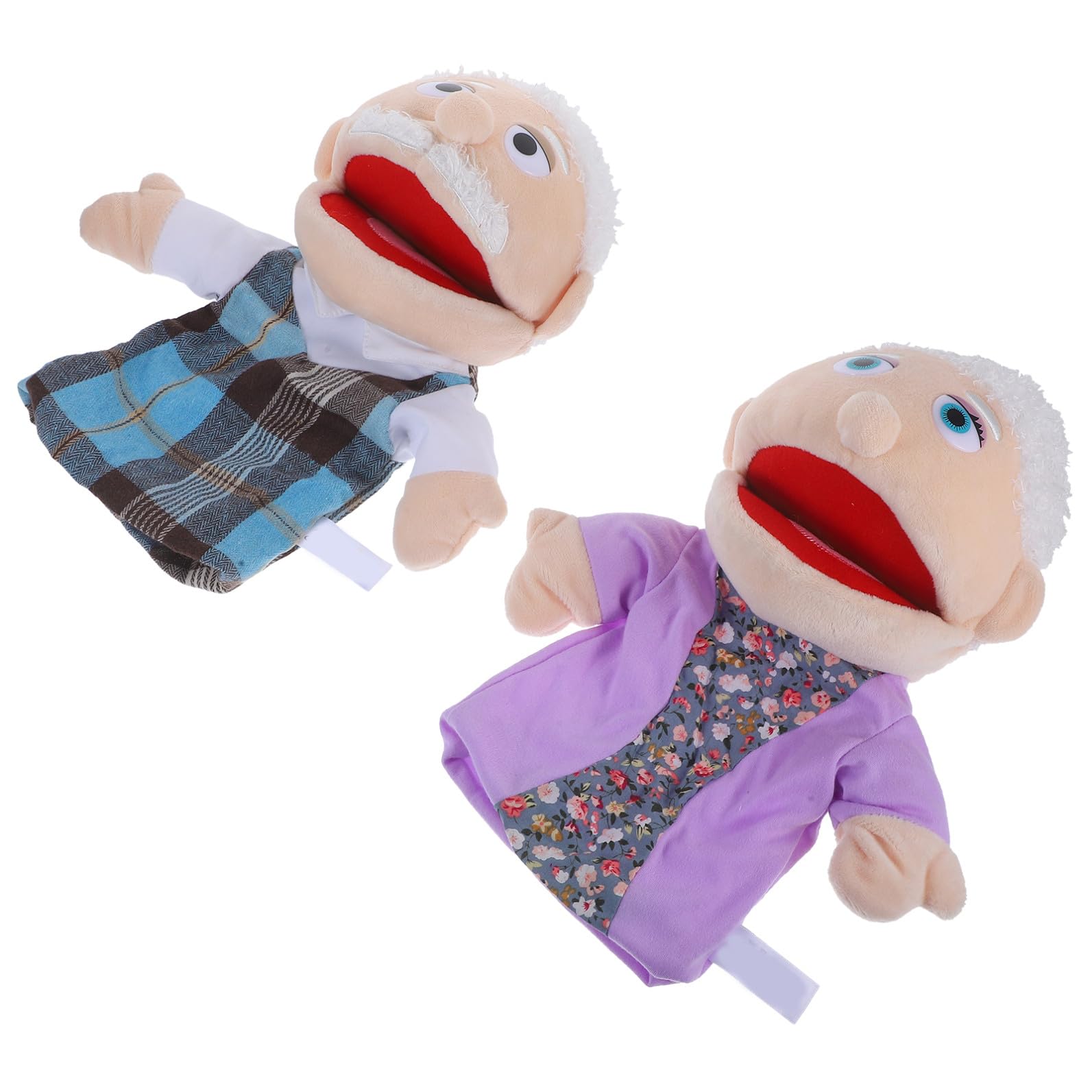 Marionetas de Mano Realistas para Niños 2 Piezas Relleno de Algodón PP para Actividades de Imaginación y Sensibilidad