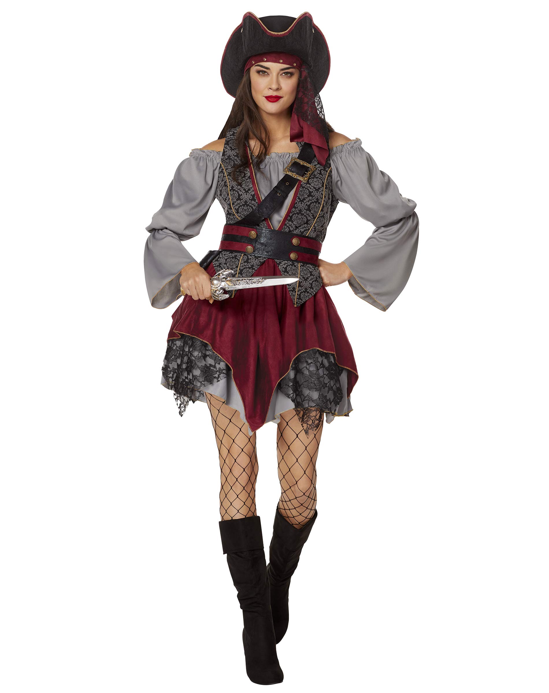 Adult Castaway Cutie Pirate Costume - The Signature Collection | Pirate Cosplay | Classic Halloween