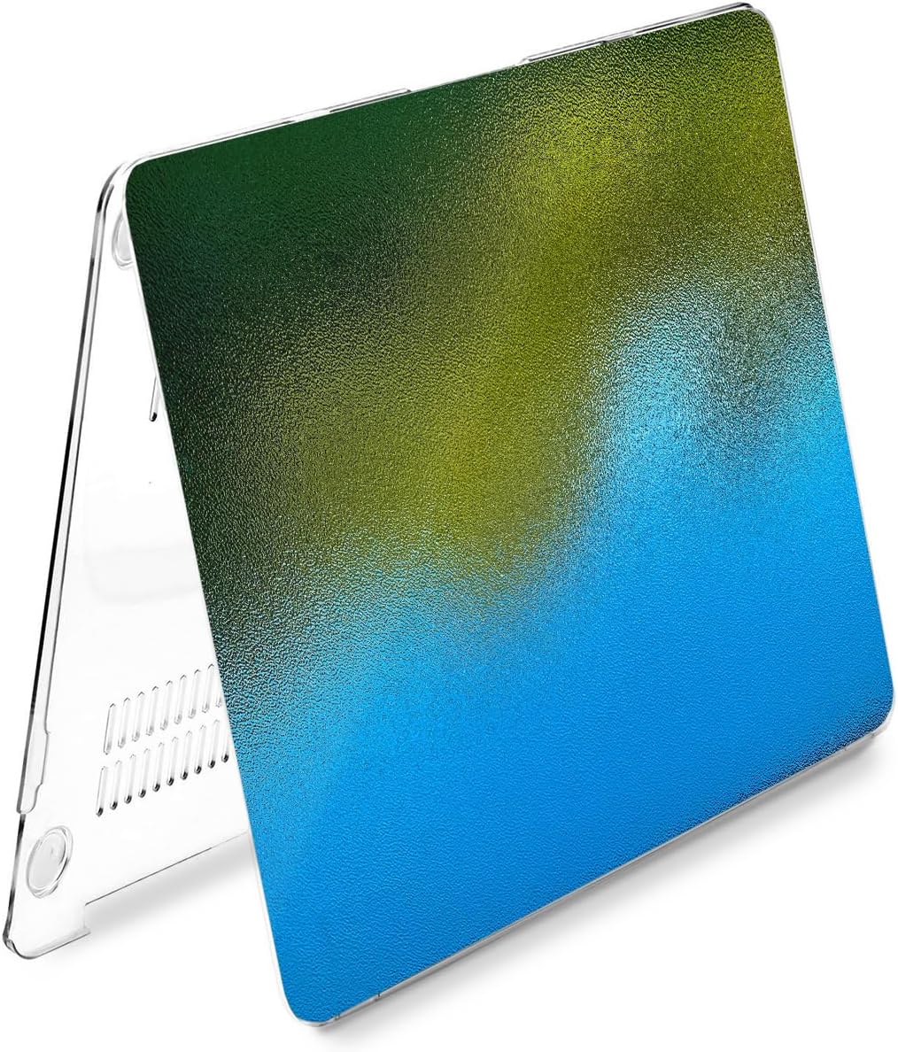 Hard Case Compatible for MacBook Pro 16 14 M3 M2 2023 M1 Pro 13 2022 Air 13 2021 Retina 2020 Mac 11 12 Abstract Sky Glass Touch Bar Textured Window Print Cover Design Blue Trend t0343