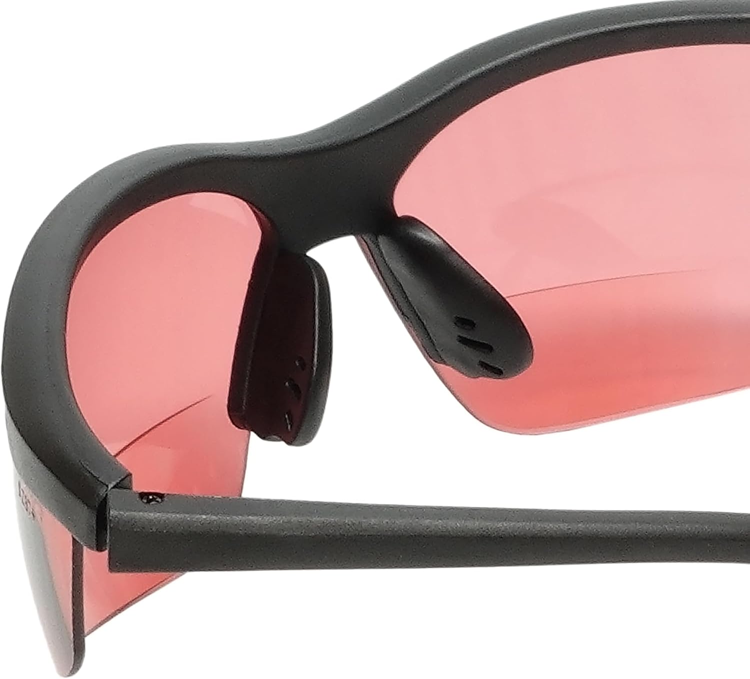 Calabria 91348 Pink FL-41 Tinted BiFocal Safety Glasses +1.00 Fluorescent Blue Light Sensitivity Indoors Outdoor Photophobia - Image 4