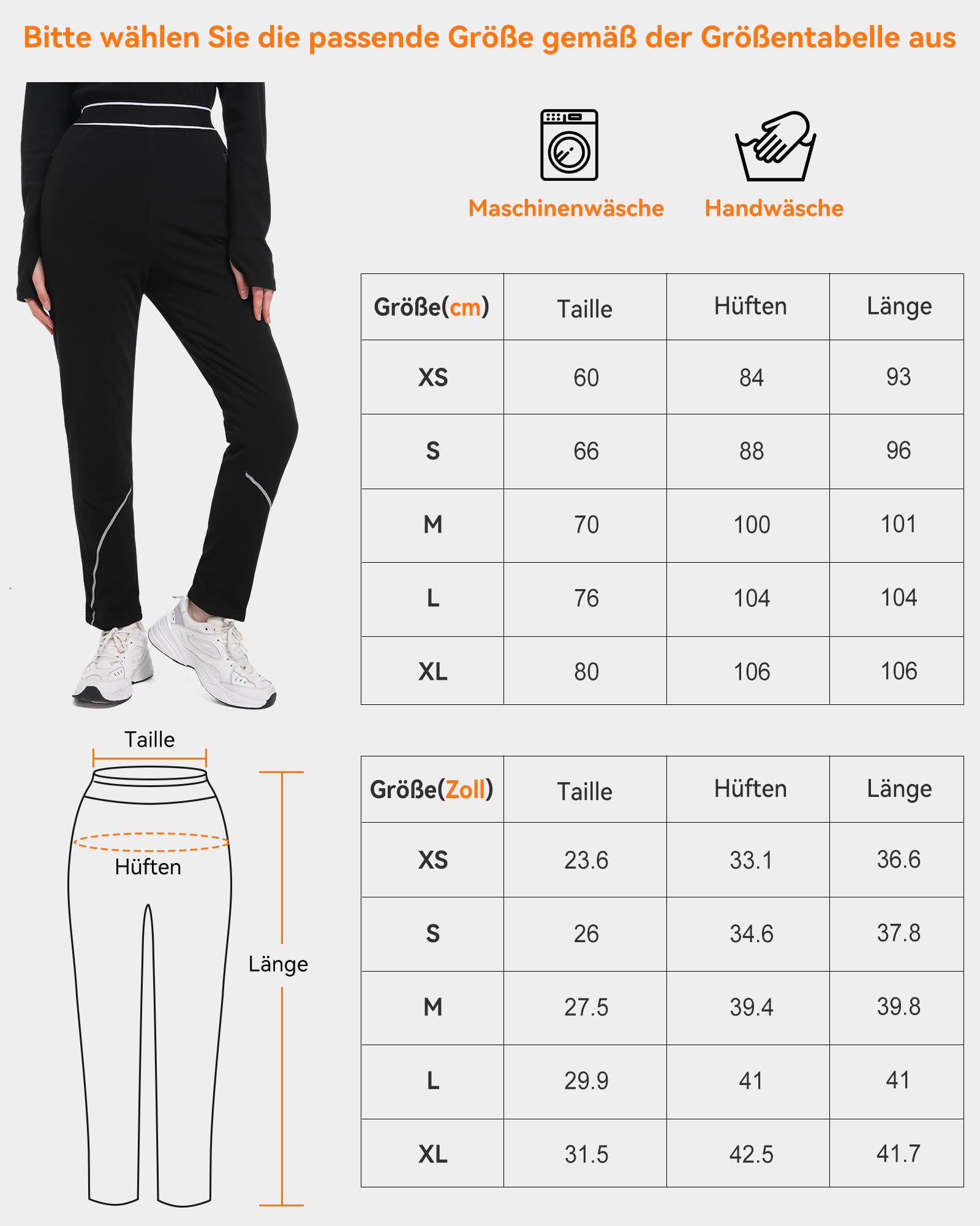 FERNIDA Sous-vêtements thermiques chauffants, pantalon chauffant, leggings thermiques avec batterie externe, sous-vêtements thermiques pour femme, pantalon chaud, 8 coussins chauffants