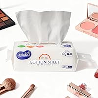 Vista 7 de Lily Bell - Toallitas suaves y secas de algodón desechables (110 unidades) 100% algodón toallitas faciales de algodón para piel sensible, toallas