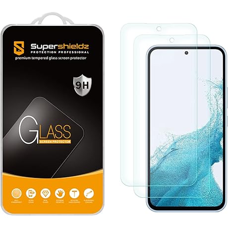 Supershieldz Samsung A54 Accessories: 2-Pack Tempered Glass Screen Protectors