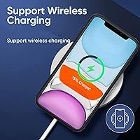 Vista 6 de Funda de batería para iPhone 11, mejorada de 10000 mAh, funda protectora de alta capacidad, recargable, cargador de batería extendida, compatible