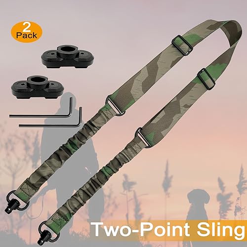 Miniatura 6 de DDOUT Correa de 2 puntos con giros QD, correas de 1.5 pulgadas de dos puntos QD Sling con hebilla de hardware