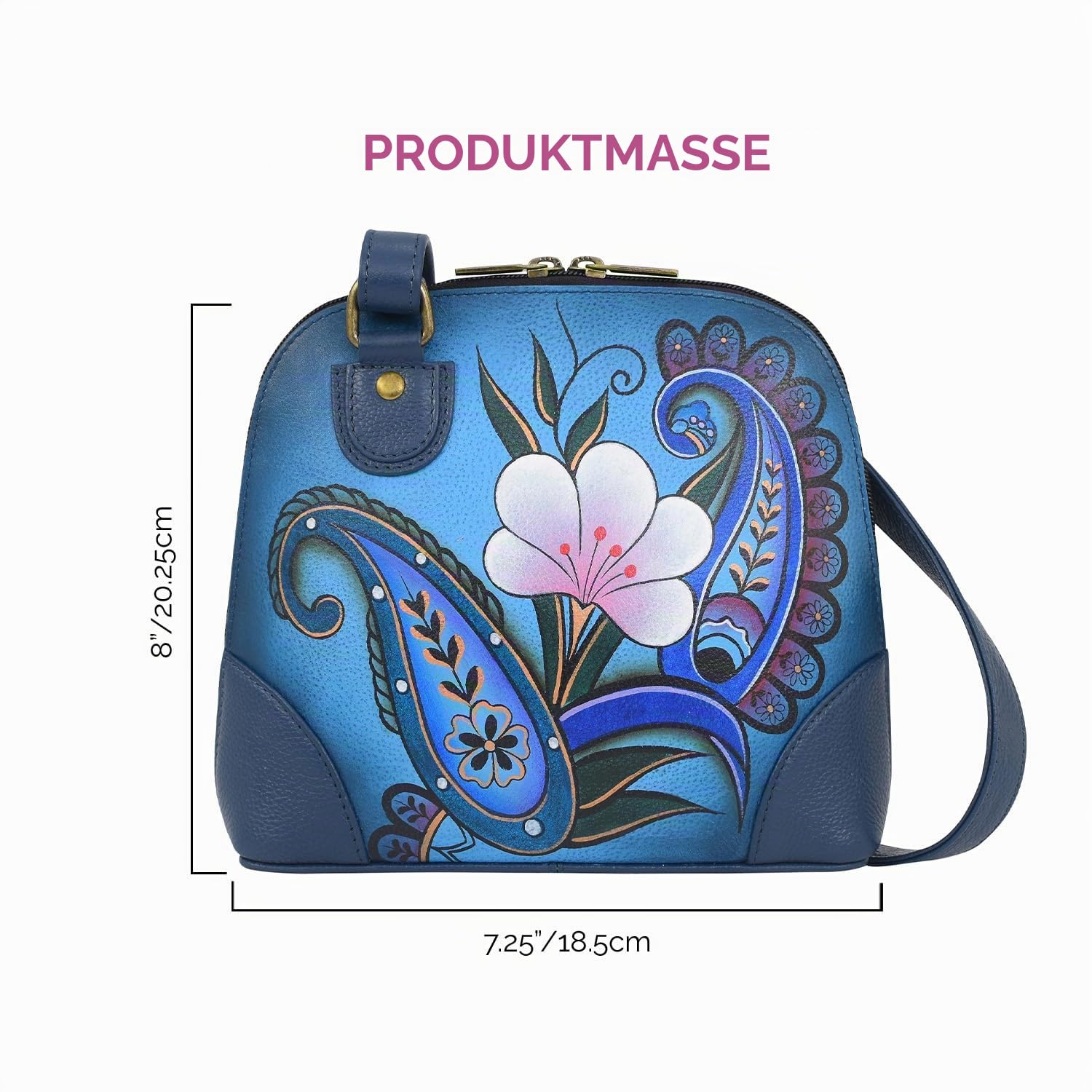 Anna by Anuschka Leather Small Multi Compartment Zip-Around Organizer
