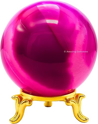 Miniatura 8 de Rainbow Moonstone Crystal Ball with Stand - 2" Inches Crystal Sphere Meditation Balls for Witchcraft and Decorative Balls