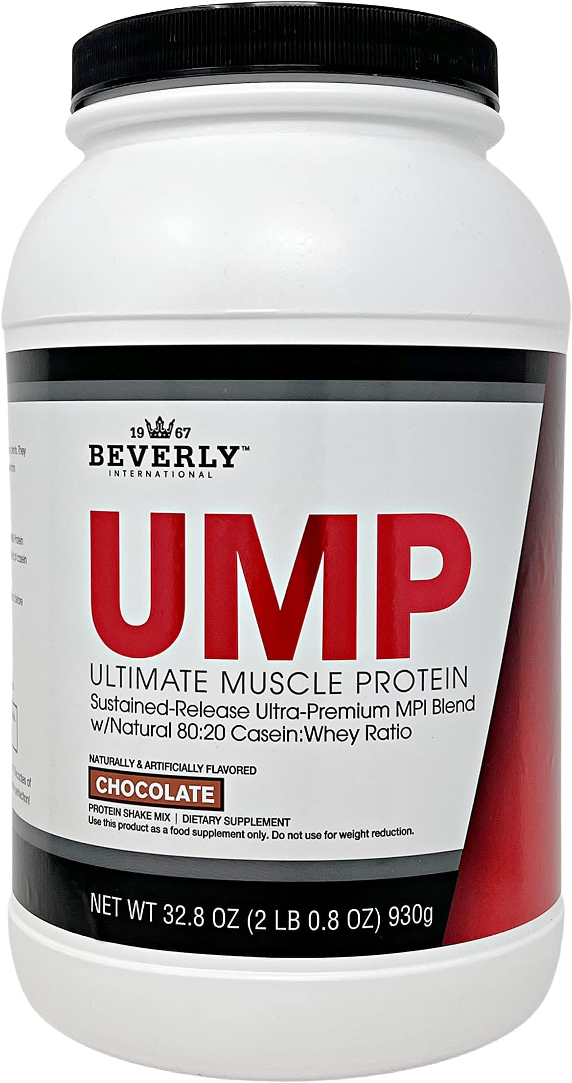 UMP Protein Powder, Chocolate. Unique Whey-Casein Ratio Builds Lean Muscle. Easy to Digest. No Bloat. (32.8 oz) 2lb .8 oz