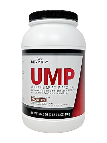 Beverly International UMP Protein Powder, Chocolate. Unique Whey-Casein Ratio Builds