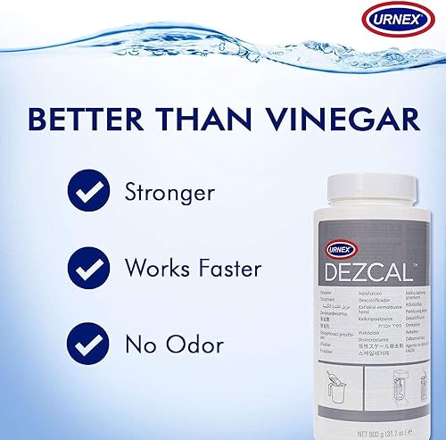 Miniatura 2 de Urnex Cafiza - Polvo de limpieza (19.97 oz) y removedor de escamas Dezcal (31.16 onzas), kit de cuidado de café y espresso, mantenimiento de la