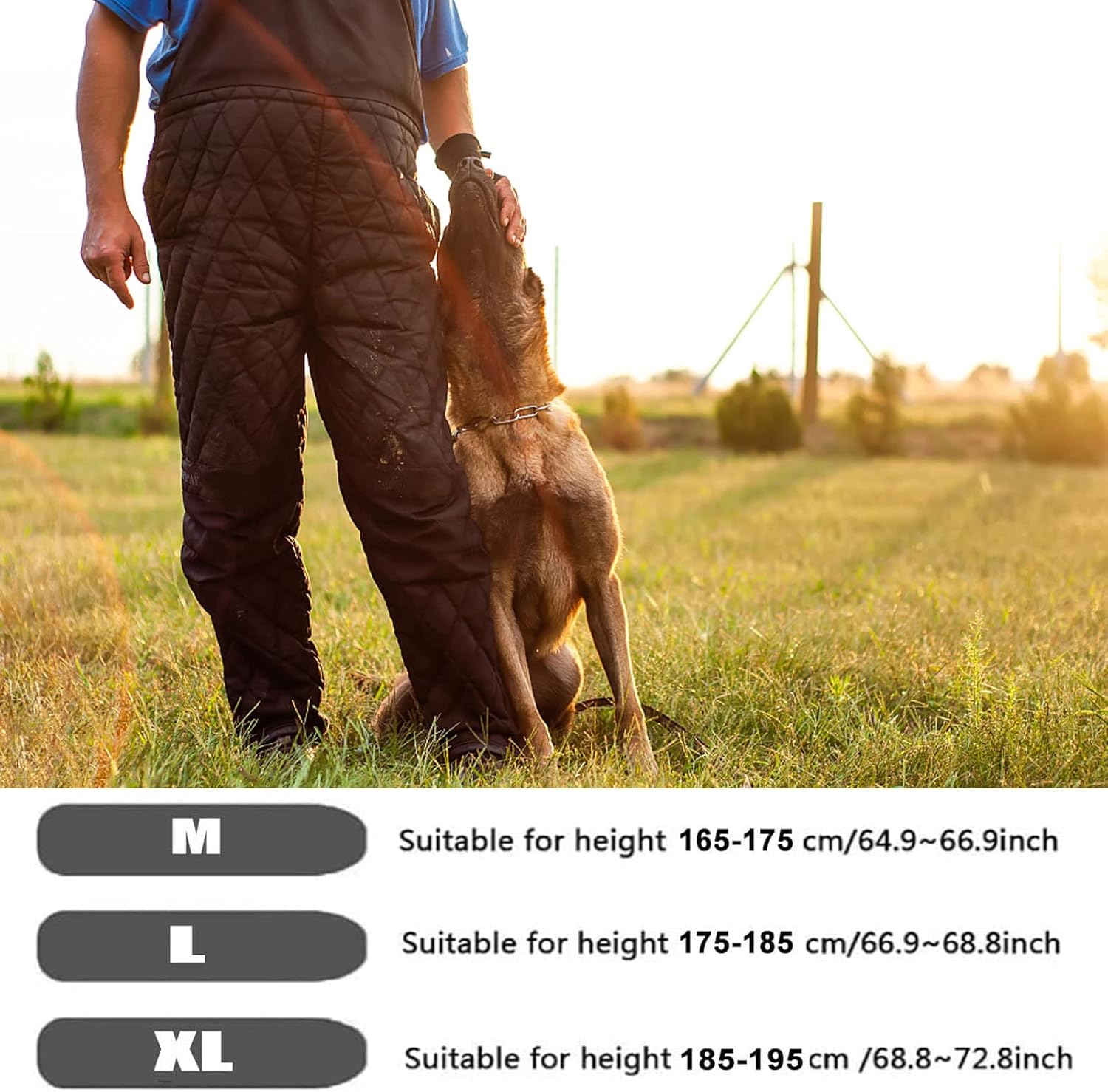 Dog Training Suit, Bite Protection Clothing for Dog Trainer, Medium Large Dogs Bite Training Protective Clothing, Ripstop Decoy Trousers for Police Dog Training, Stray Dog Rescue (Green XL)
