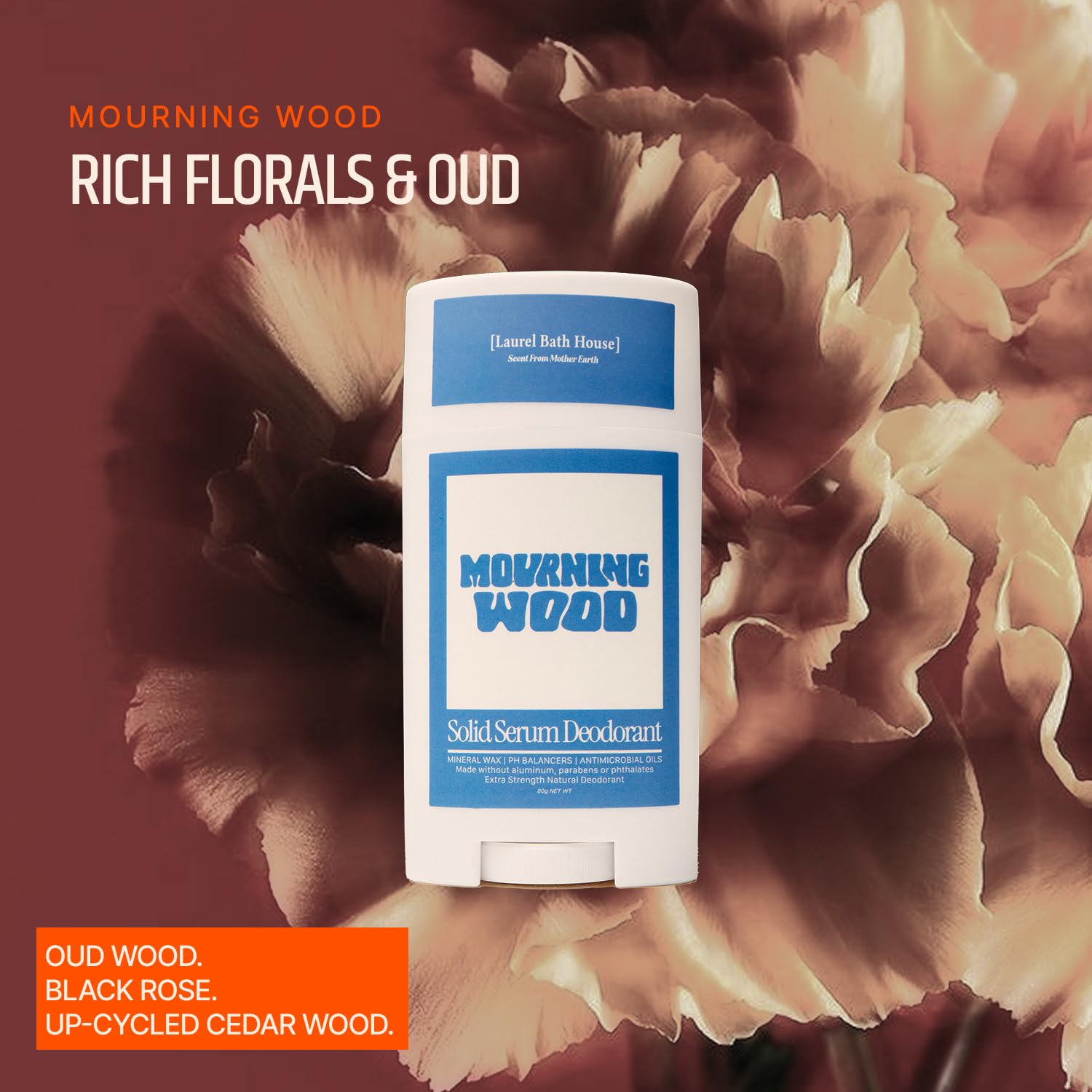 Aluminum Free Deodorant | Extra Strength 72 Hour Protection for Women & Men | With Natural Extracts, Skincare & Antimicrobial Enzymes (Oud, Black Rose, Cedar Wood) - Image 3